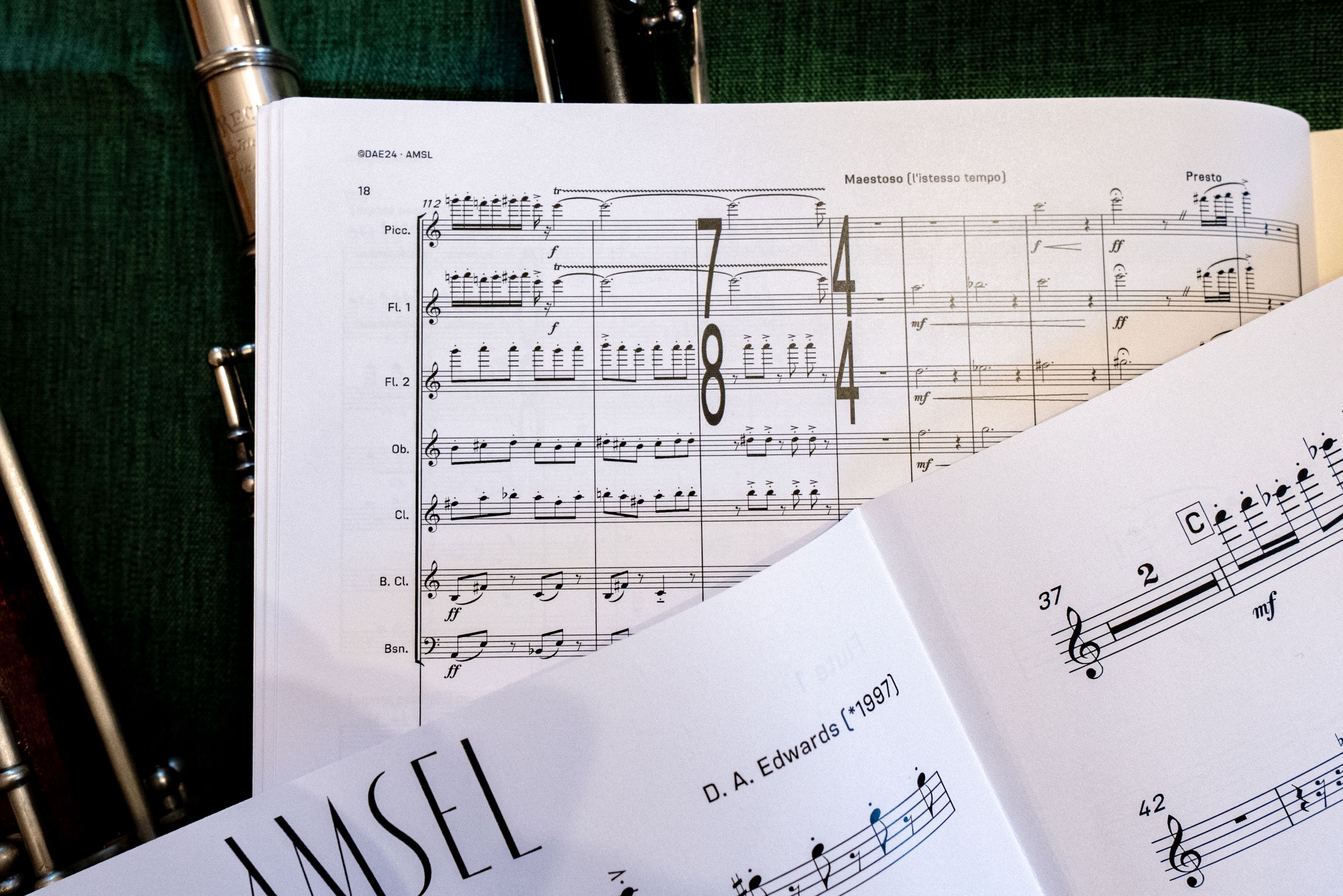 The score and all parts are printed on high quality 100-GSM paper